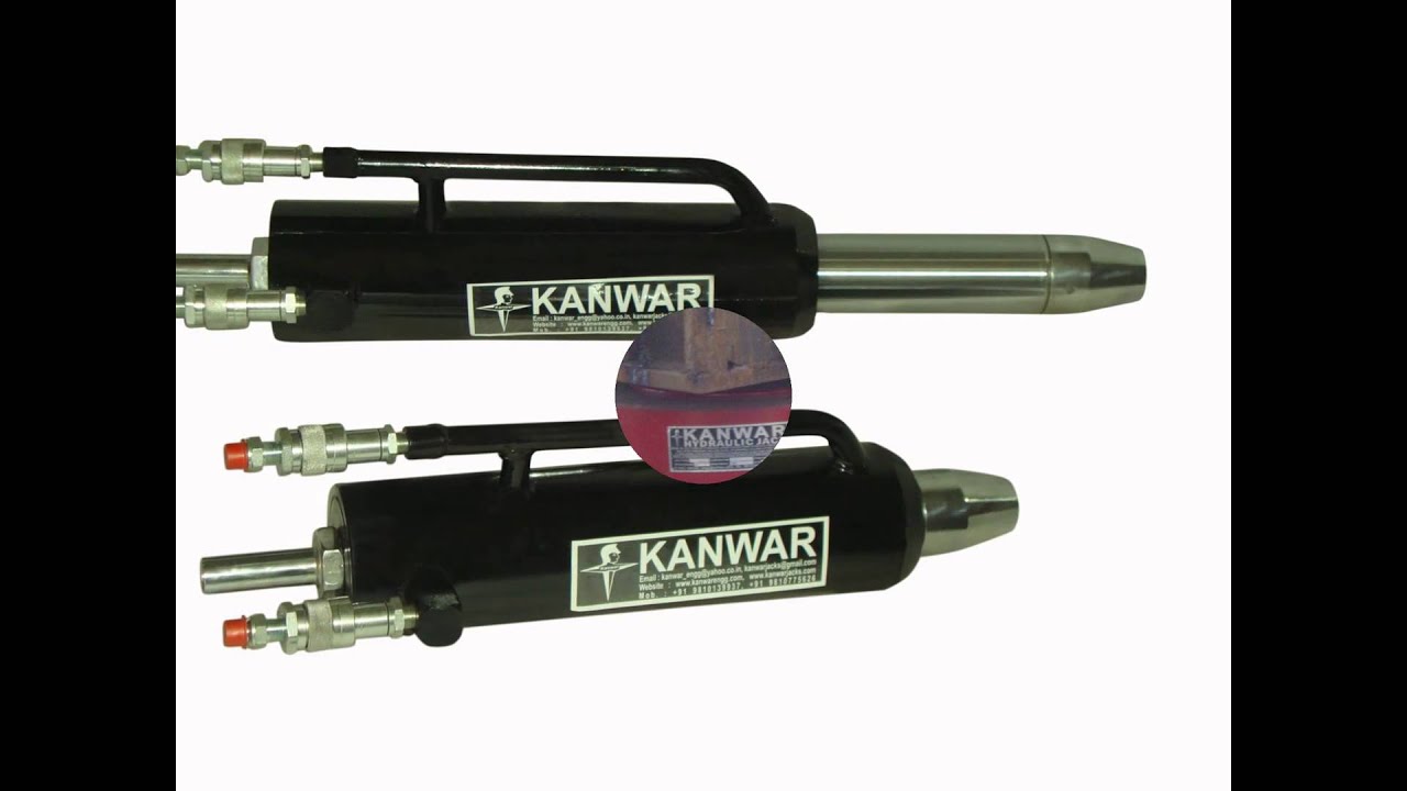 Hydraulic Multi Stressing Jack With Hydraulic Wedge Locking YouTube