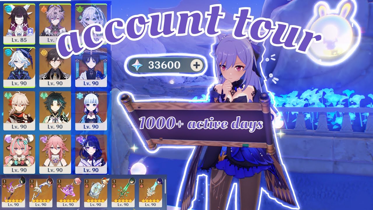 genshin account tour ar60 in 2026 ₊☽◯☾₊  | cozy genshin gameplay