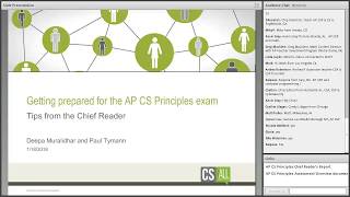 20180118 Prep Students for the AP CS Principles Exam: Tips from the AP CS Principles Chief Reader