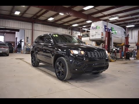 2015 Brilliant Black Jeep Grand Cherokee Altitude Black Out Edition