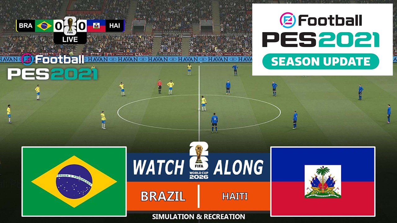 Brazil vs Haiti | eFootball PES 21 Gameplay Simulation | English Commentry