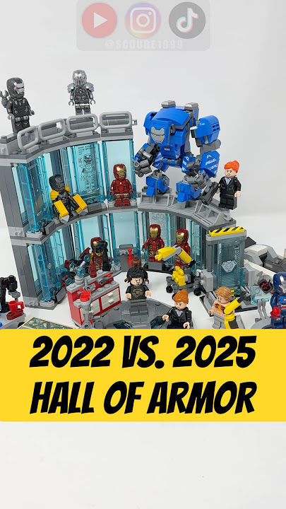 LEGO Iron Man Hall of Armor Comparison