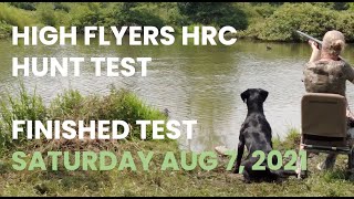 HIGH FLYERS HRC FINISHED LEVEL HUNT TEST  AUGUST 2021