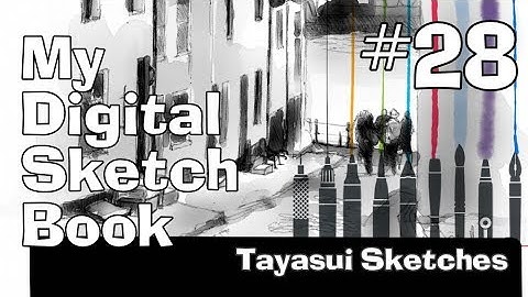 How to quickly add tone and shadows in Tayasui - My digital sketchbook #28