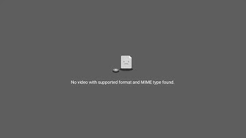 No video with supported format and MIME type found.