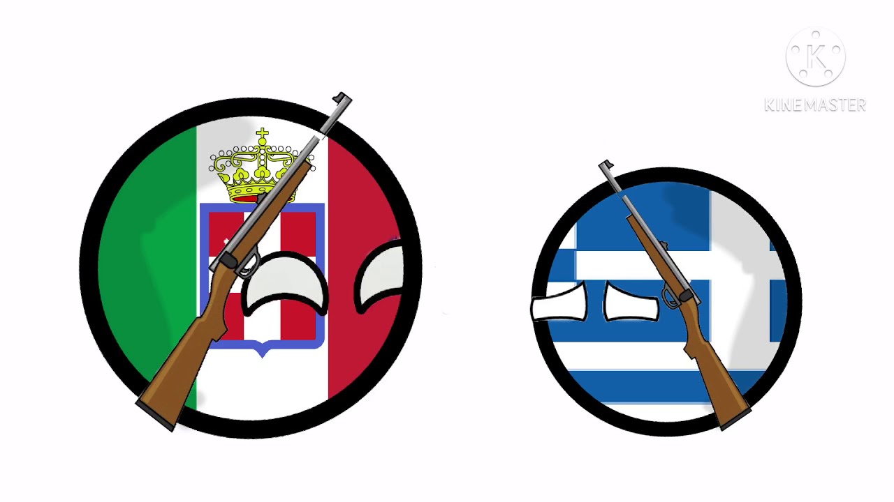 Italy Invading Greece WW2 Countryballs Countryball Animation YouTube