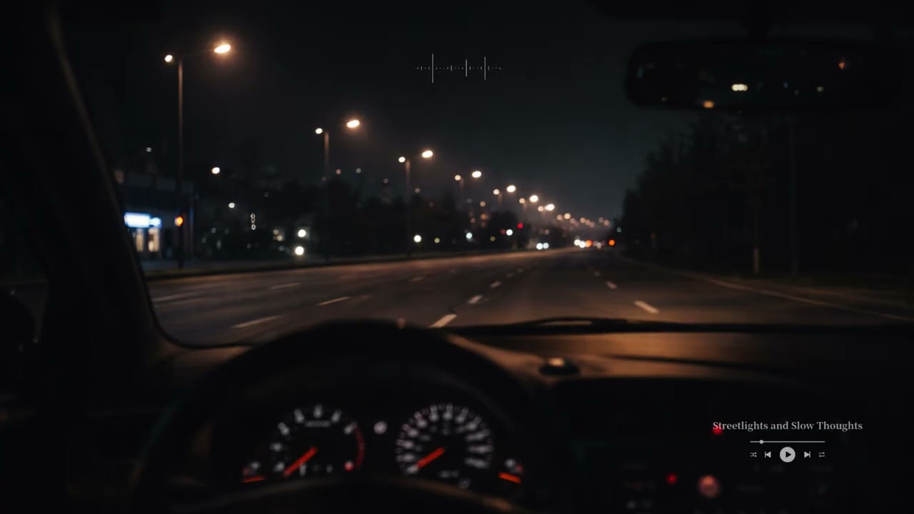 Streetlights and Slow Thoughts – Soft R&B Night Drive Music | Late Night Chill Trap