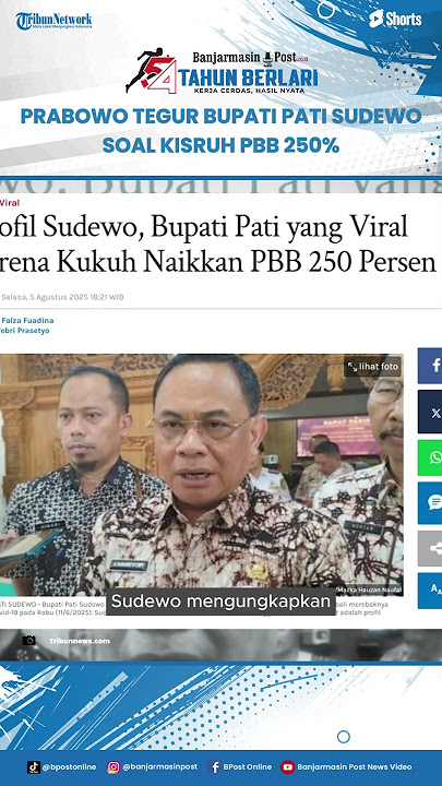 Prabowo Tegur Bupati Pati Sudewo soal Kisruh PBB 250 Persen