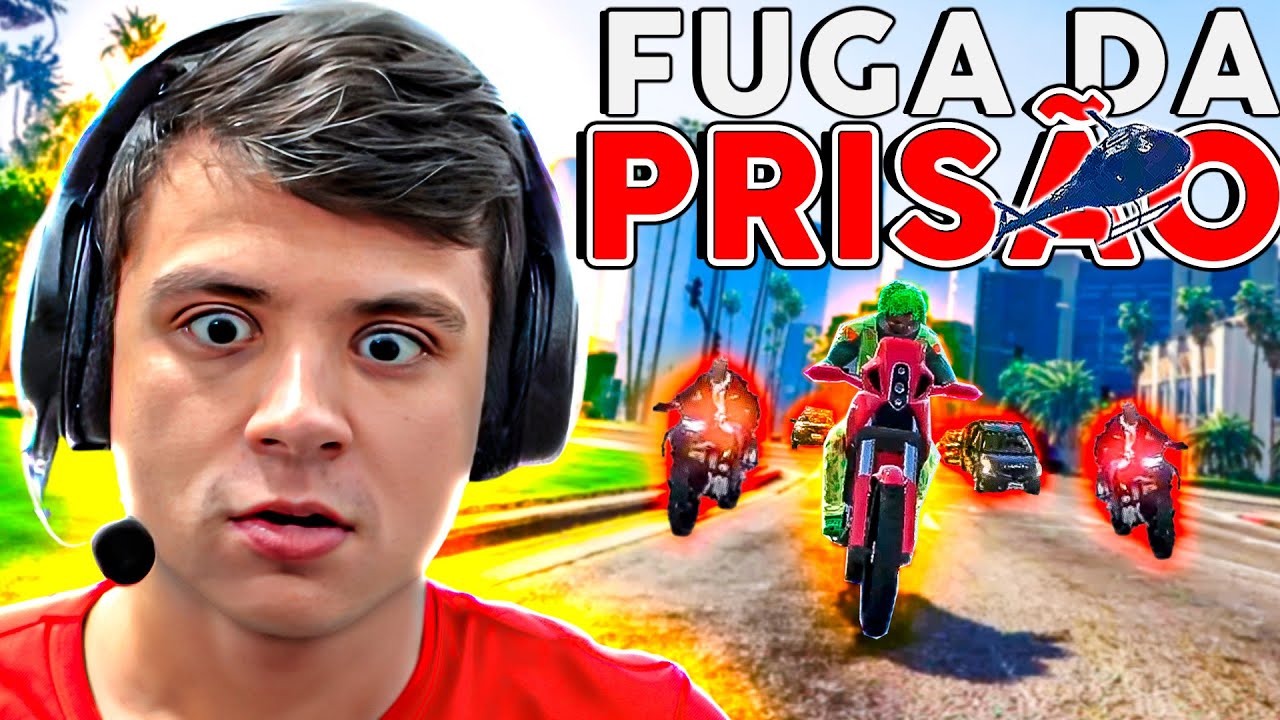 MAIOR FUGA DA CADEIA no GTA RP 😱 (Paulinho o LOKO)