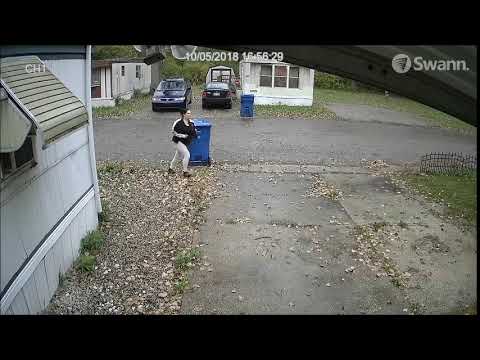 lady poops her pants on my security camera