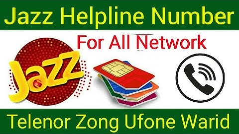 How to Call Jazz Helpline Number From other Network | Telenor Zong Ufone Warid Mobilink Helpline2022