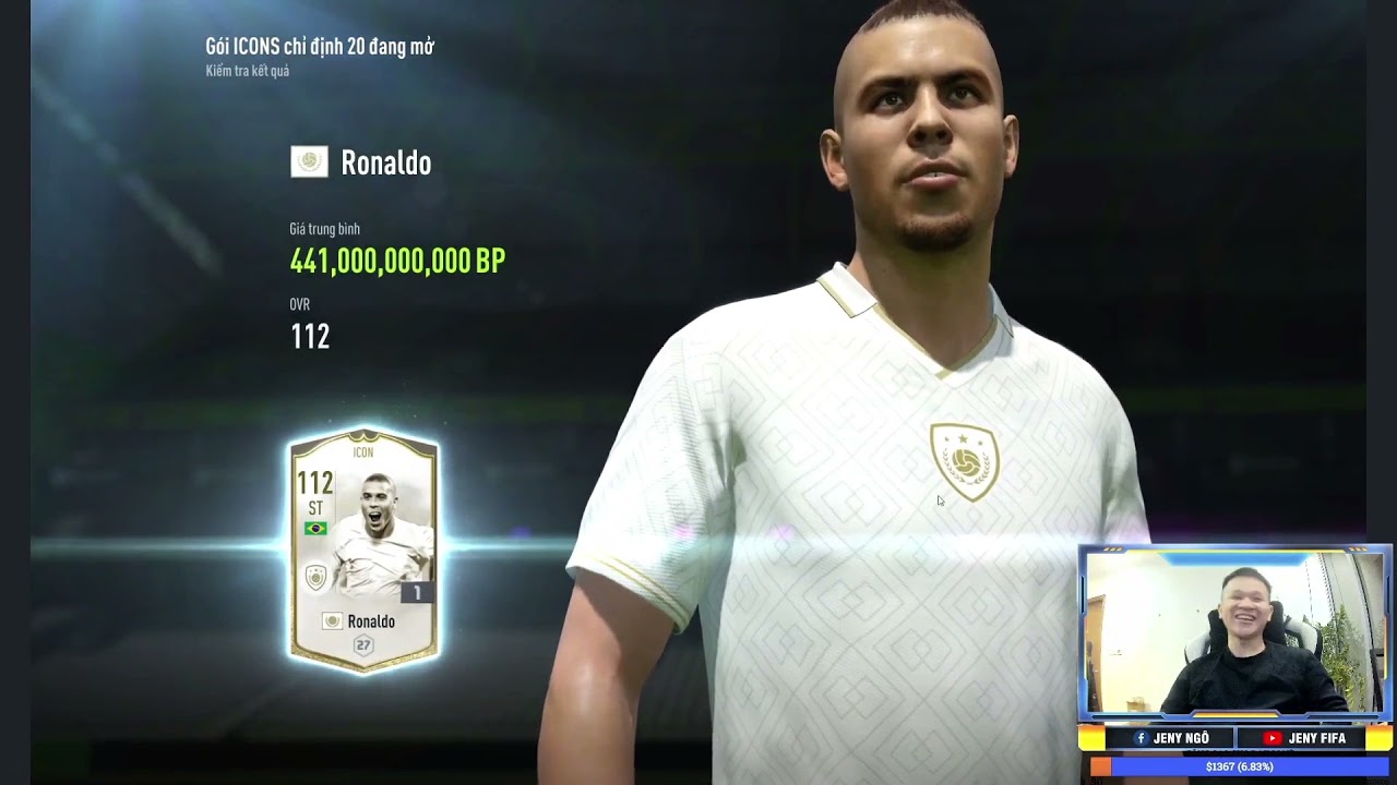 Bàn Tay Vàng Trong Làng Mở Thẻ FO4 | 3 Lần Mở Ra Ronaldo De Lima ICONS Của Jeny Ngô