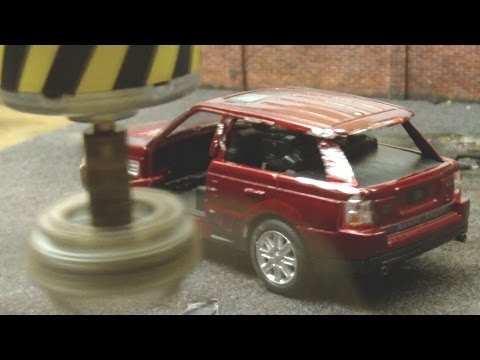 Rotary Wrecker Totally Destroys Car