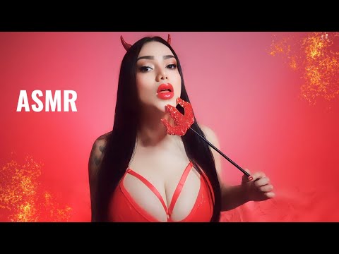 Asmr DIABLA QUIERE JUGAR  CONTIGO🖤🕸️ ROLEPLAY/HALLOWEEN 🎃🕸️