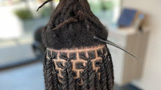 Loc detox wash and retwist!! Clean and healthy scalp