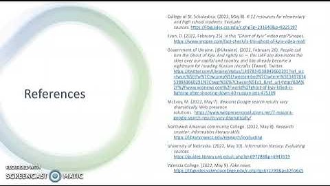 Evaluating Information Sources