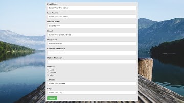 Student registration form using [ html css and bootstap ] in urdu by Zeeshan web