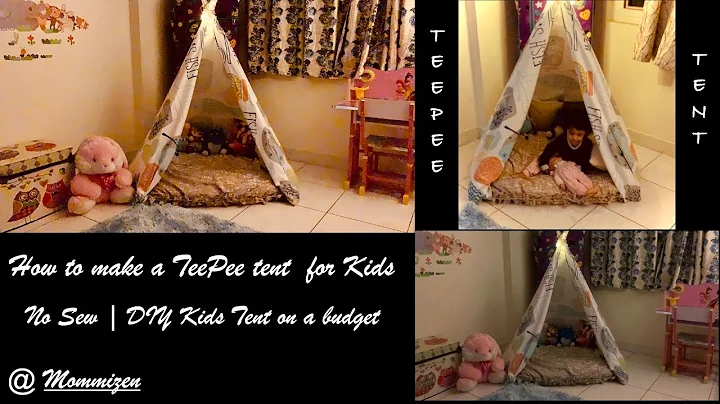 How to make a TeePee Tent for Kids | DIY TeePee Tent on a budget
