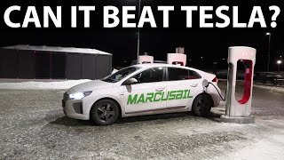 Hyundai Ioniq 28 kWh range test in -24°C