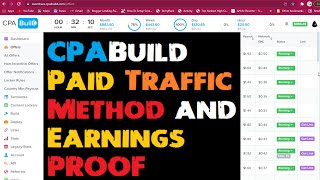 CPABuild Paid Traffic Method i used to earn $800 on CPA MARKETING offers promotion