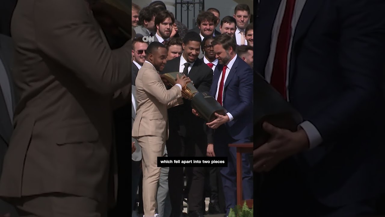 Vance Drops Ohio State Football Trophy
