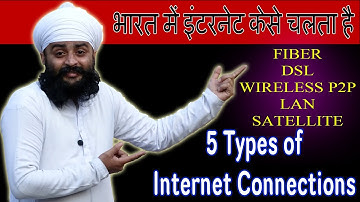 5 तरह के इंटरनेट | How ISP to Home Internet Works | 5 Types of Internet Connection Explained Hindi