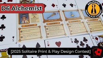 Playthrough | D6 Alchemist (2025 Solitaire Print and Play Design Contest)