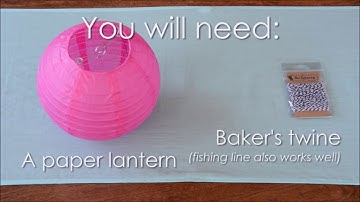 Easy way to hang paper lanterns instructions