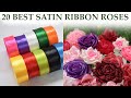 Amazing Satin Ribbon Rose | Best ribbon crafts | Ribbon decoration ideas | part 1