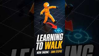I Trained a Ragdoll Walking Engine for 30 Million Steps #shorts