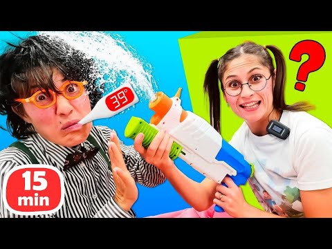 Komik video Türkçe! Okutay ve Cicisu ile doktor oyunları! Eğlenceli video!