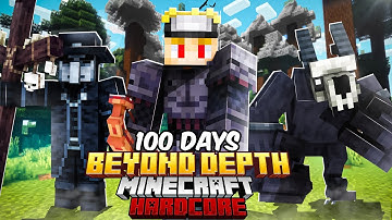 I Survived 100 Days in BEYOND DEPTH in Minecraft Hardcore!
