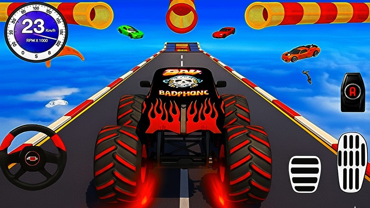 Monster Truck Mega Ramp Impossible Driver - Mega Ramp Monster Truck Racing - Android Gameplay