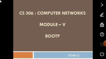 CS 306 : Computer Networks - Part 4 : BOOTP