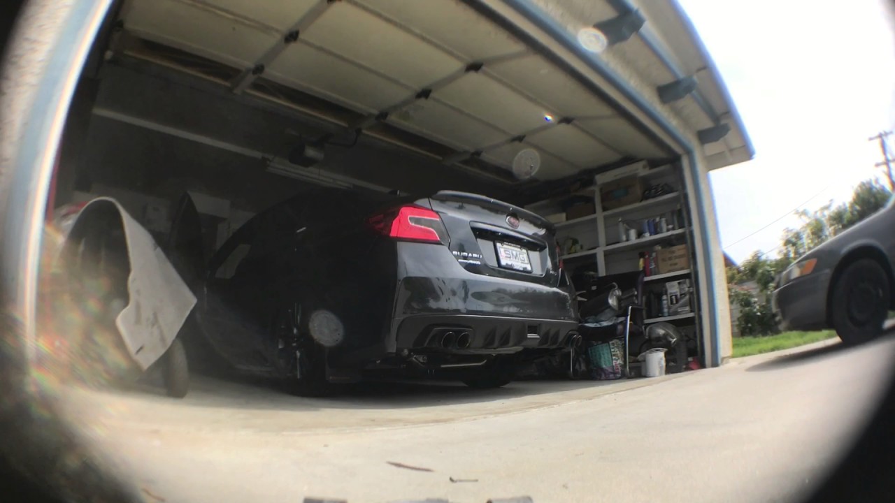 LOUD!! 2017 Subaru WRX muffler delete + resonator delete (sound clip