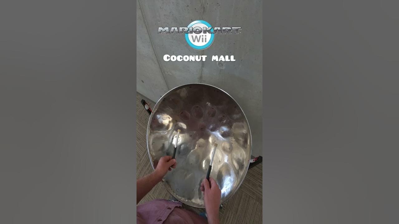 Coconut Mall on Steel Pan (from Mario Kart) #shorts
