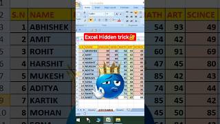 99% Excel Users Nahi Jante Ye Hidden Trick 🔥 | Excel Secret Trick #excel #exceltips