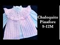 Como tejer chaleco pinafore para niñas en gancho | ganchillo | croche 6-18M - Crochet for Baby #169