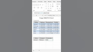 Fungsi XMATCH Excel, Contoh Penggunaan #4 #Shorts