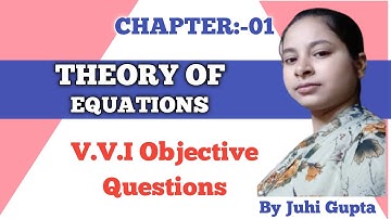 Theory of Equations Objective Questions | Bsc Part 1 Objective Question