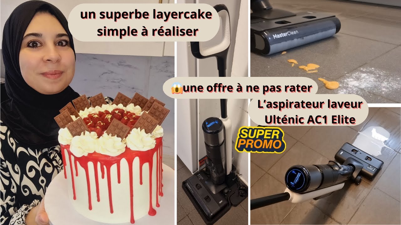 Layercake simple et élégant/Offre aspirateur laveur Ultenic