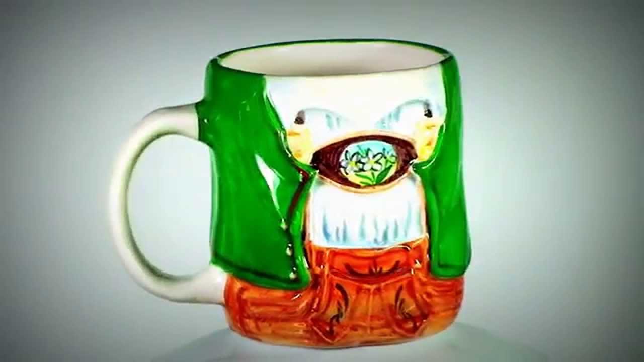 Relieftasse im Trachtenlook / Oktoberfest-Tasse / Lederhosen-Tasse