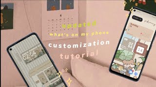 how to make your android "aesthetic" | customizing your android with widgets 🌷 Infinix hot10 screenshot 3