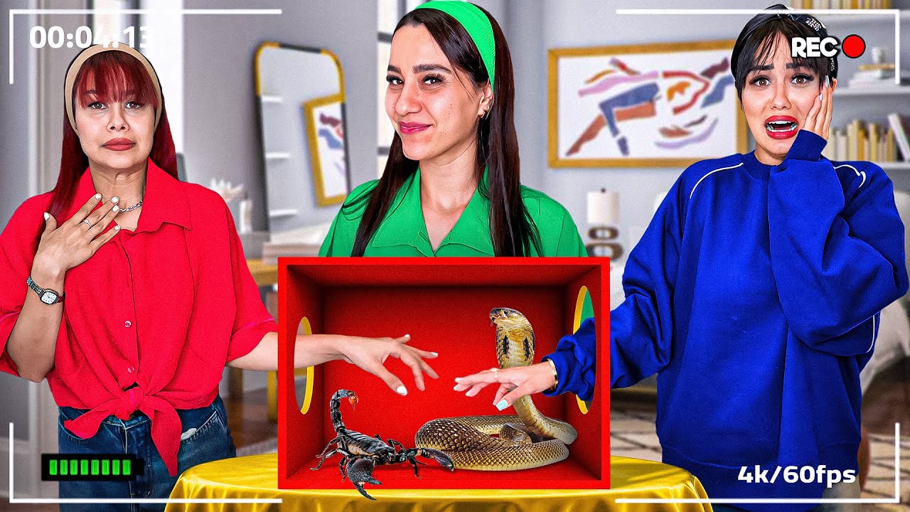 چالش لمس کن وحدس بزن توش چیه؟؟تامرزسکته😊