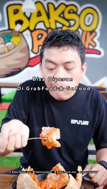 BAKSO LAVA YANG ASLI CUMA ADA DI BAKSO RUSUK JOSS | Bakso Rusuk Joss #shorts