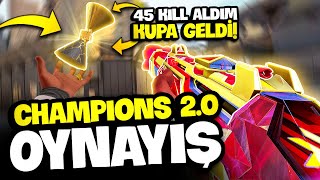 İLK BELA 45 KILL !! YENİ CHAMPİONS FULL SET OYNAYIŞ !! VALORANT (Çekiliş)