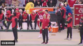 49ers Kyle Juszczyk calls Nick Bosa’s sack late in the 4th quarter against Saints while Mic’d Up 🎙