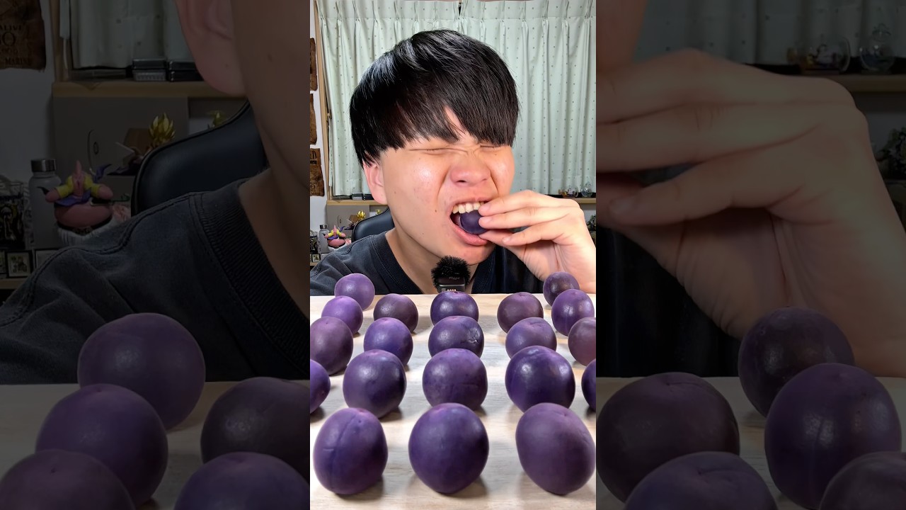 カリカリ梅ぶどう味食べながらコメント返信した #asmr