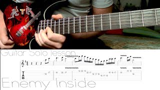 Enemy Inside Guitar Solo Lesson - Dream Theater (with tabs)