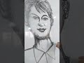 Creating a portrait with a marker—no pencil, no eraser.#drawing #art #sketch # markerpen #fine Art.